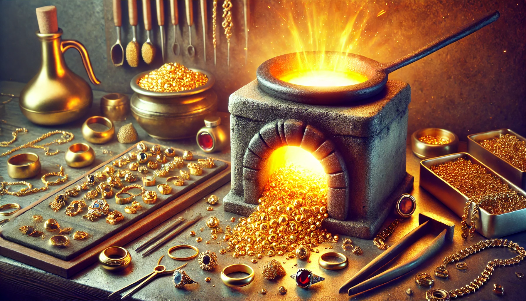 Refinning Old Gold into Bullion Bars
