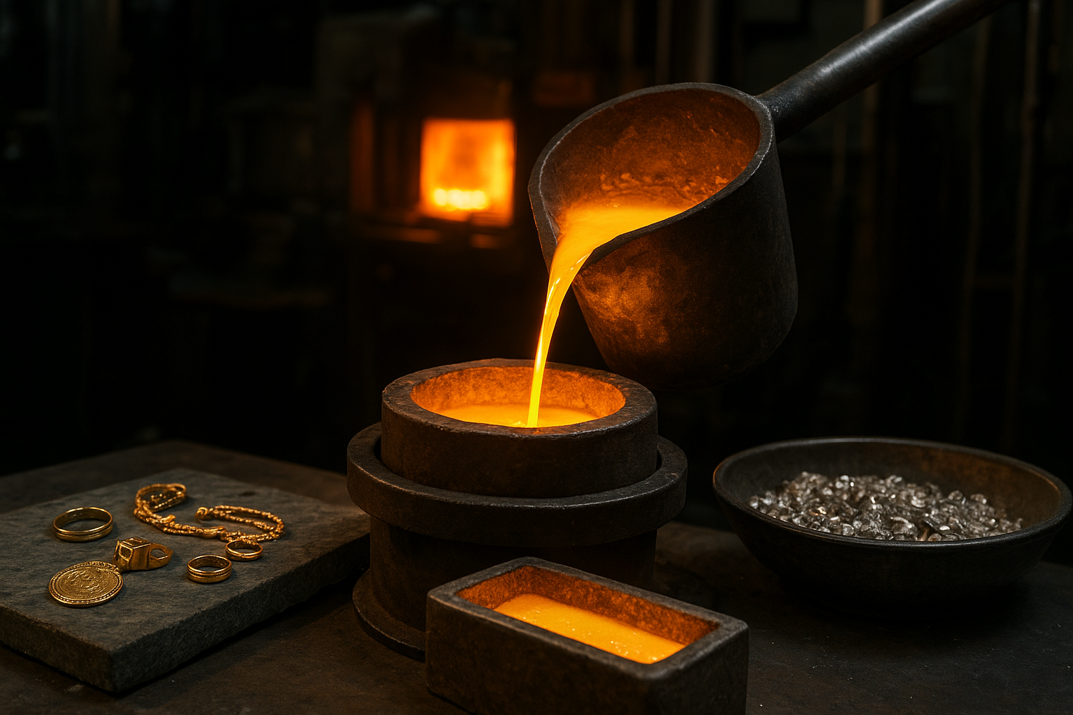 How Gold and Silver Are Refined From Old Jewellery