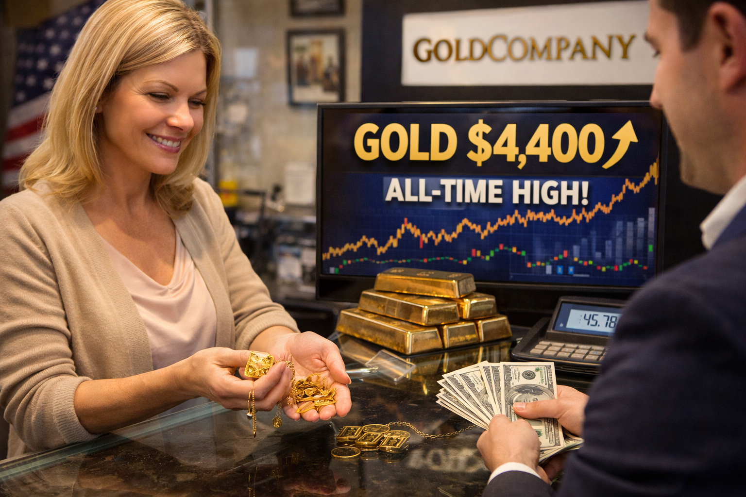 Selling gold at an all-time high