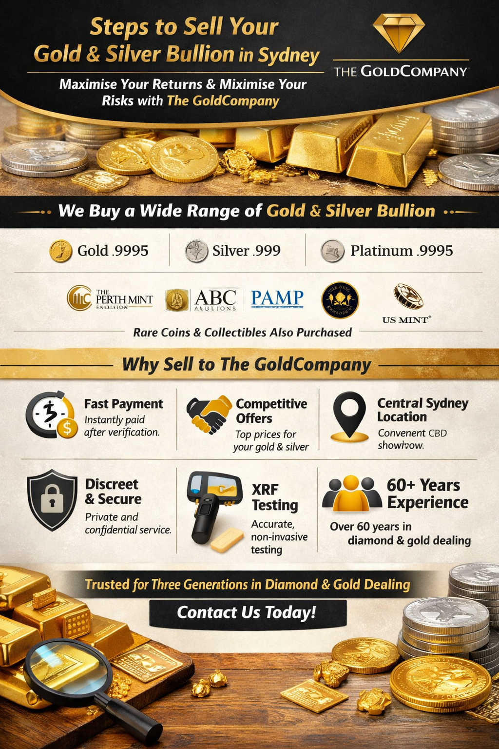 Sell gold and silver in Sydney