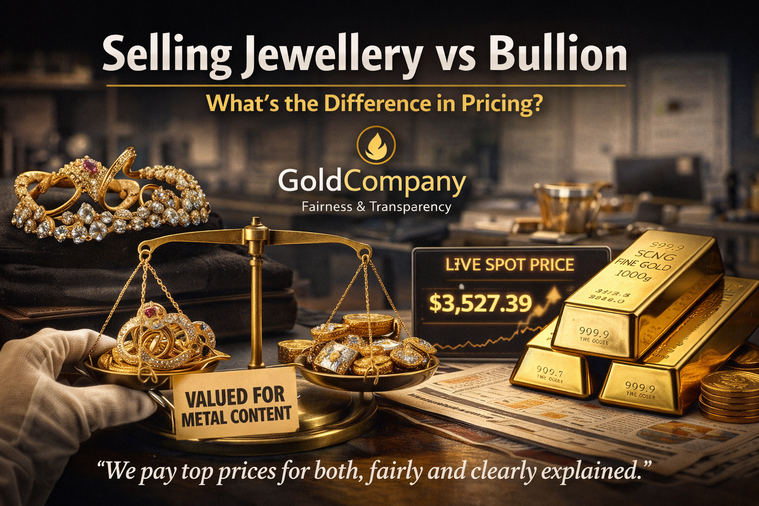 Jewellery vs bullion pricing explained