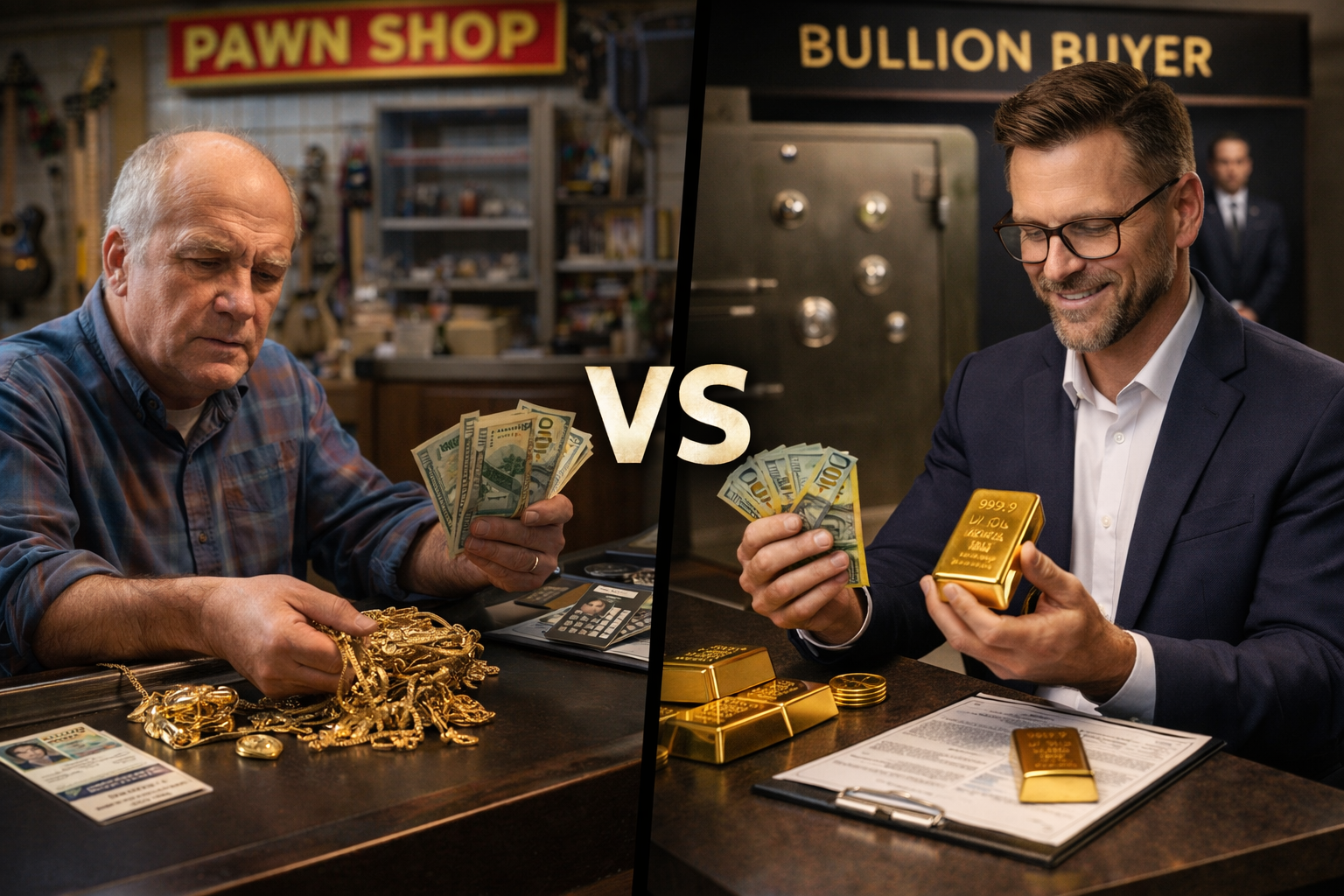 Pawn Shops vs Bullion Buyers: Who Pays More, Offers More Security, and Protects Your Privacy?