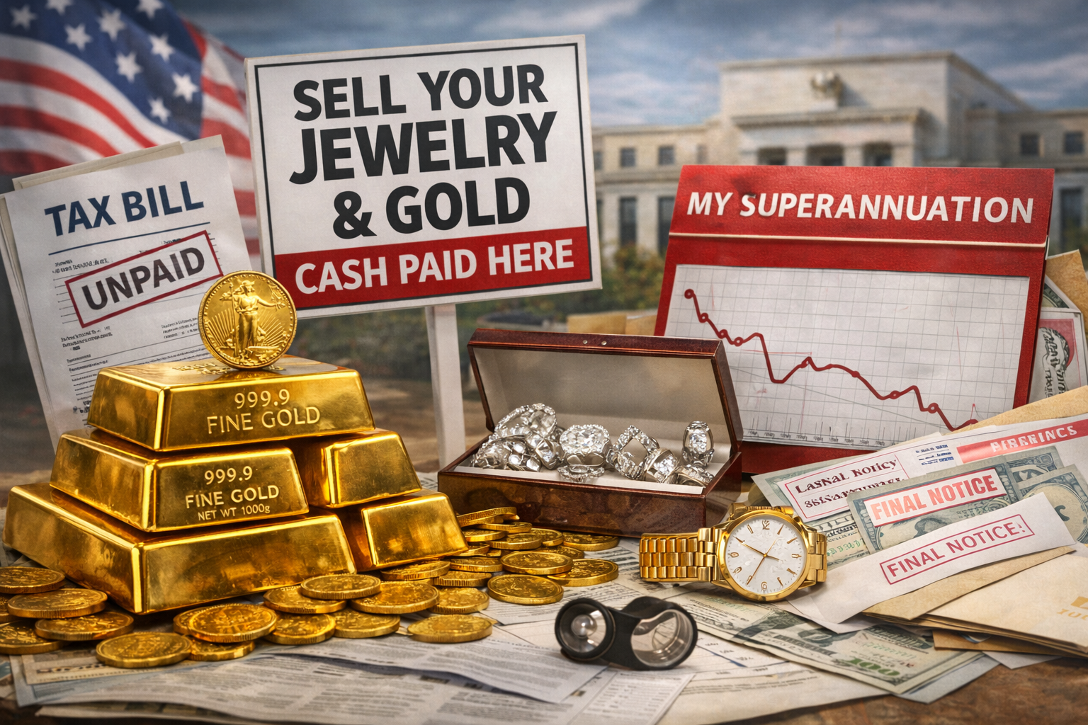 Emerging financial hardship and valuables